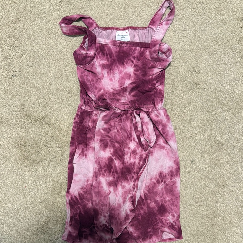 Abercrombie kids Pink Tie-Dye Sleeveless Dress